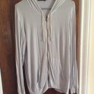 Cozy brandy Melville beach zip up hoodie